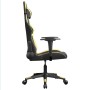 Schwarz-goldener Massage-Gaming-Stuhl aus Kunstleder von , Gaming-Stühle - Ref: Foro24-345425, Preis: 124,99 €, Rabatt: %