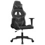 Schwarzer und grauer Massage-Gaming-Stuhl aus Kunstleder von , Gaming-Stühle - Ref: Foro24-345427, Preis: 124,12 €, Rabatt: %