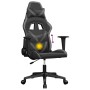 Schwarzer und grauer Massage-Gaming-Stuhl aus Kunstleder von , Gaming-Stühle - Ref: Foro24-345427, Preis: 124,12 €, Rabatt: %