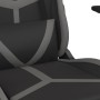 Silla gaming de masaje cuero sintético negro y gris de , Sillones para videojuegos - Ref: Foro24-345427, Precio: 124,12 €, De...