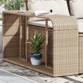 Storage shelves 2 units beige synthetic rattan by , Hangers and shelves - Ref: Foro24-366070, Price: 80,53 €, Discount: %