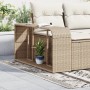 Storage shelves 2 units beige synthetic rattan by , Hangers and shelves - Ref: Foro24-366070, Price: 80,53 €, Discount: %