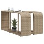 Storage shelves 2 units beige synthetic rattan by , Hangers and shelves - Ref: Foro24-366070, Price: 80,53 €, Discount: %