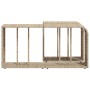 Storage shelves 2 units beige synthetic rattan by , Hangers and shelves - Ref: Foro24-366070, Price: 80,53 €, Discount: %