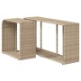 Storage shelves 2 units beige synthetic rattan by , Hangers and shelves - Ref: Foro24-366070, Price: 80,53 €, Discount: %