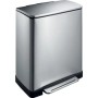 EKO E-Cube 28+18 L matte silver pedal trash can by EKO, Waste containers - Ref: Foro24-440027, Price: 197,31 €, Discount: %