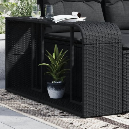 Storage shelves 2 units black synthetic rattan by , Hangers and shelves - Ref: Foro24-365981, Price: 86,56 €, Discount: %