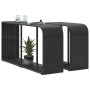 Storage shelves 2 units black synthetic rattan by , Hangers and shelves - Ref: Foro24-365981, Price: 86,56 €, Discount: %