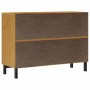 FLAM chest of drawers solid pine wood 110x40x80 cm by , Drawers - Ref: Foro24-376070, Price: 240,99 €, Discount: %