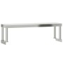 Mesa de trabajo para cocina con estante acero inox 110x55x120cm de , Restauración - Ref: Foro24-3208898, Precio: 225,46 €, De...