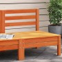 Garden sofa without armrests solid pine wood wax brown by , Modular outdoor sofas - Ref: Foro24-837995, Price: 47,95 €, Disco...