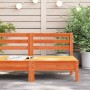 Garden sofa without armrests solid pine wood wax brown by , Modular outdoor sofas - Ref: Foro24-837995, Price: 47,95 €, Disco...