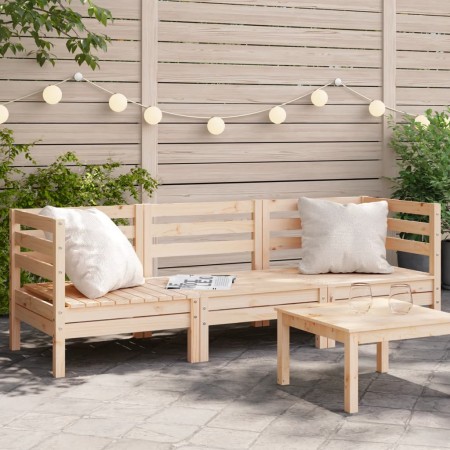 3-Sitzer-Gartensofa aus massivem Kiefernholz von , Modulare Sofas für den Außenbereich - Ref: Foro24-838026, Preis: 151,90 €,...