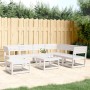 Gartenmöbel-Set 7-teilig aus massivem weißem Kiefernholz von , Gartensets - Ref: Foro24-3216926, Preis: 606,97 €, Rabatt: %