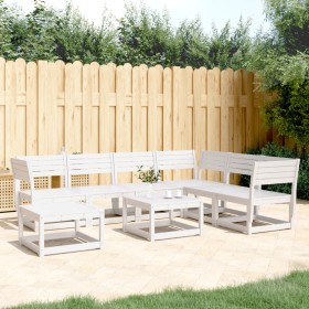 Gartenmöbel-Set 7-teilig aus massivem weißem Kiefernholz von , Gartensets - Ref: Foro24-3216926, Preis: 604,99 €, Rabatt: %