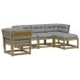 5-piece garden furniture set with impregnated pine wood cushions by , Garden sets - Ref: Foro24-3216924, Price: 540,49 €, Dis...