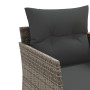 2 seater garden sofa with awning and gray PE rattan stools by , Outdoor sofas - Ref: Foro24-365804, Price: 344,73 €, Discount: %