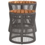 Garden side tables 2 pieces gray rattan wooden surface by , Garden tables - Ref: Foro24-366292, Price: 193,27 €, Discount: %