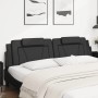 Black synthetic leather padded bed headboard 200 cm by , Headboards and footboards - Ref: Foro24-374814, Price: 56,24 €, Disc...