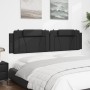 Black synthetic leather padded bed headboard 200 cm by , Headboards and footboards - Ref: Foro24-374814, Price: 56,24 €, Disc...