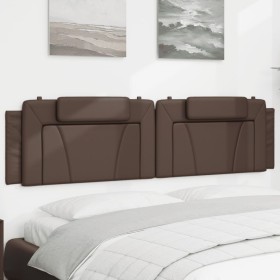 Cabecero de cama acolchado cuero sintético marrón 200 cm de , Cabeceros y pies de cama - Ref: Foro24-374816, Precio: 57,80 €,...