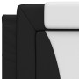 Black and white synthetic leather padded bed headboard 80 cm by , Headboards and footboards - Ref: Foro24-374765, Price: 34,9...