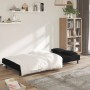 Sofá cama de 2 plazas con dos almohadas terciopelo negro de , Sofás - Ref: Foro24-375812, Precio: 243,42 €, Descuento: %