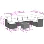 9-piece garden furniture set and gray synthetic rattan cushions by , Garden sets - Ref: Foro24-3223785, Price: 552,70 €, Disc...