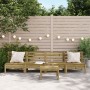 Gartensofa ohne Armlehnen 4 Einheiten aus imprägniertem Kiefernholz von , Modulare Sofas für den Außenbereich - Ref: Foro24-8...