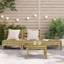 3-seater garden sofa in impregnated pine wood by , Modular outdoor sofas - Ref: Foro24-838039, Price: 104,73 €, Discount: %