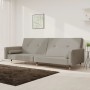 2-seater sofa bed with two light gray velvet pillows by , Sofas - Ref: Foro24-375749, Price: 229,95 €, Discount: %