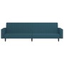 2 seater blue velvet sofa bed by , Sofas - Ref: Foro24-375936, Price: 260,61 €, Discount: %