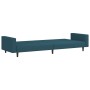 2 seater blue velvet sofa bed by , Sofas - Ref: Foro24-375936, Price: 260,61 €, Discount: %