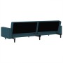 2 seater blue velvet sofa bed by , Sofas - Ref: Foro24-375936, Price: 260,61 €, Discount: %