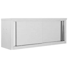Armario pared de cocina puertas correderas acero 120x40x50 cm de vidaXL, Recipiente para comida - Ref: Foro24-51053, Precio: ...