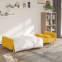 Sofá cama de 2 plazas con dos almohadas tela color amarillo de , Sofás - Ref: Foro24-375804, Precio: 253,88 €, Descuento: %