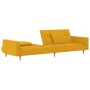 Sofá cama de 2 plazas con dos almohadas tela color amarillo de , Sofás - Ref: Foro24-375804, Precio: 253,88 €, Descuento: %