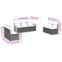 7-teiliges Gartensofa-Set und beige synthetische Rattankissen von , Gartensets - Ref: Foro24-3259959, Preis: 462,63 €, Rabatt: %