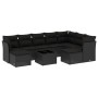 Gartensofa-Set 10-teilig mit schwarzen synthetischen Rattankissen von , Gartensets - Ref: Foro24-3250414, Preis: 646,73 €, Ra...