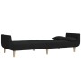 Sofá cama de 2 plazas con dos almohadas tela negro de , Sofás - Ref: Foro24-375871, Precio: 272,26 €, Descuento: %