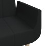 Sofá cama de 2 plazas con dos almohadas tela negro de , Sofás - Ref: Foro24-375871, Precio: 272,26 €, Descuento: %