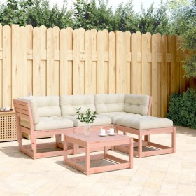 4-piece garden furniture set with Douglas fir wood cushions by , Garden sets - Ref: Foro24-3216913, Price: 386,99 €, Discount: %