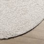 Alfombra peluda de pelo largo moderna PAMPLONA crema Ø 120 cm de , Alfombras - Ref: Foro24-375245, Precio: 35,59 €, Descuento: %