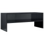 Mueble de TV madera contrachapada negro brillante 100x40x40 cm de vidaXL, Muebles TV - Ref: Foro24-800052, Precio: 48,99 €, D...