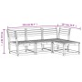 Gartenmöbel-Set 4-teilig, massives Kiefernholz, wachsbraun von , Gartensets - Ref: Foro24-3216907, Preis: 345,32 €, Rabatt: %