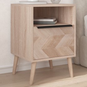 Finori Nightstand Lusk 61A Sonoma Oak 38.5x38.5x57 cm by , Nightstands - Ref: Foro24-377415, Price: 148,99 €, Discount: %