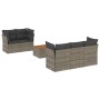 6-teiliges Gartenmöbel-Set und graue synthetische Rattankissen von , Gartensets - Ref: Foro24-3255815, Preis: 398,45 €, Rabat...