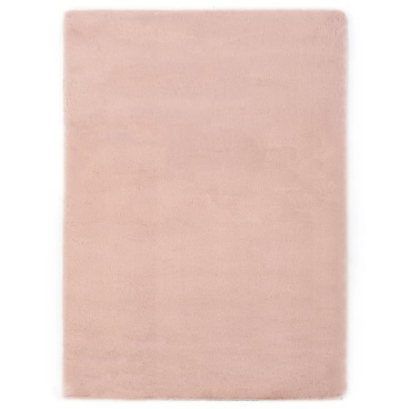 Alfombra de pelo sintético de conejo rosa envejecido 120x160 cm de vidaXL, Alfombras - Ref: Foro24-285084, Precio: 49,97 €, D...