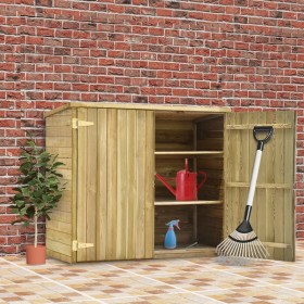 Garden tool shed impregnated pine wood 135x60x123 cm by vidaXL, Sheds - Ref: Foro24-46359, Price: 292,99 €, Discount: %