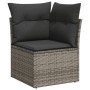 Gartensofa- und Kissenset 8-teilig aus grauem synthetischem Rattan von , Gartensets - Ref: Foro24-3255843, Preis: 497,16 €, R...